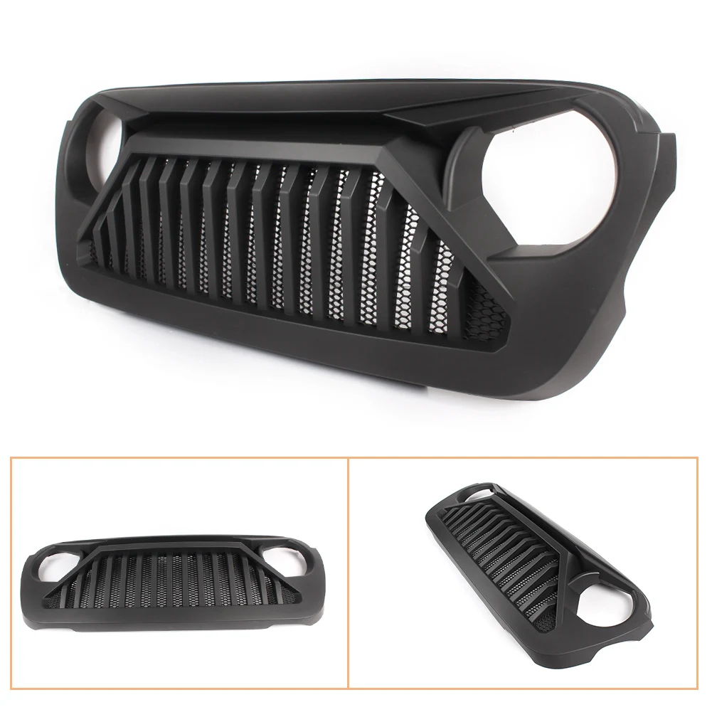 Auto Car Front Grille Upper Grill For Jeep Wrangler JL Black 2018 2019 18 19 High Quality ABS Plastic With Mesh Inserts
Auto Car Front Grille Upper Grill For Jeep Wrangler JL Black 2018 2019 18 19 High Quality ABS Plastic With Mesh Inserts