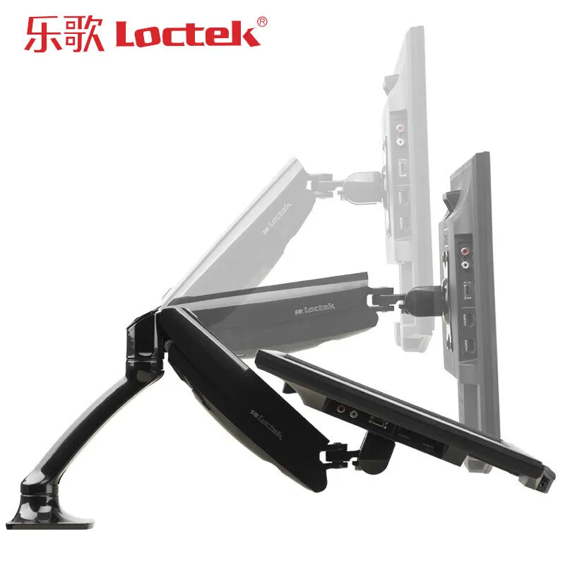 Loctek DLB502 Gas Spring Full Motion Desktop for 10"-27" LCD LED Monitor Holder TV Mount Bracket Loading 2-6.5kgs VESA 75/100mm
Loctek DLB502 Gas Spring Full Motion Desktop for 10"-27" LCD LED Monitor Holder TV Mount Bracket Loading 2-6.5kgs VESA 75/100mm