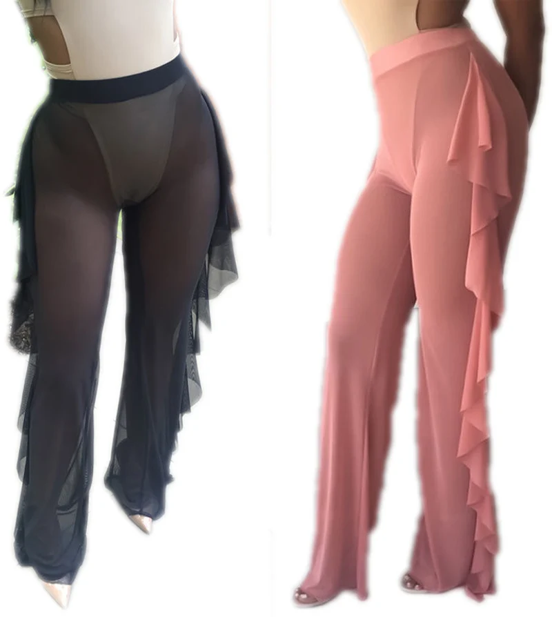 2017 Sexy Women Loose Stretch High Waist Wide Leg Long Pants Cotton Palazzo Trousers Look Through Mesh Summer Flare Pant
2017 Sexy Women Loose Stretch High Waist Wide Leg Long Pants Cotton Palazzo Trousers Look Through Mesh Summer Flare Pant