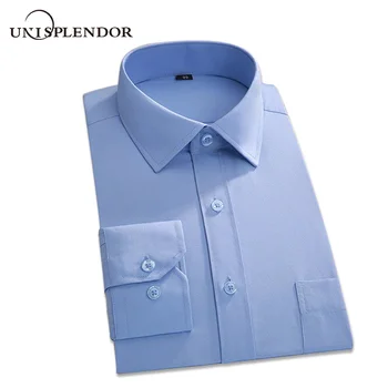 2020 Cotton Men's Business Casual Long Sleeved Shirts Solid Man White Blue Black Smart Male Social Dress Shirt Plus Size YN10297
2020 Cotton Men's Business Casual Long Sleeved Shirts Solid Man White Blue Black Smart Male Social Dress Shirt Plus Size YN10297
