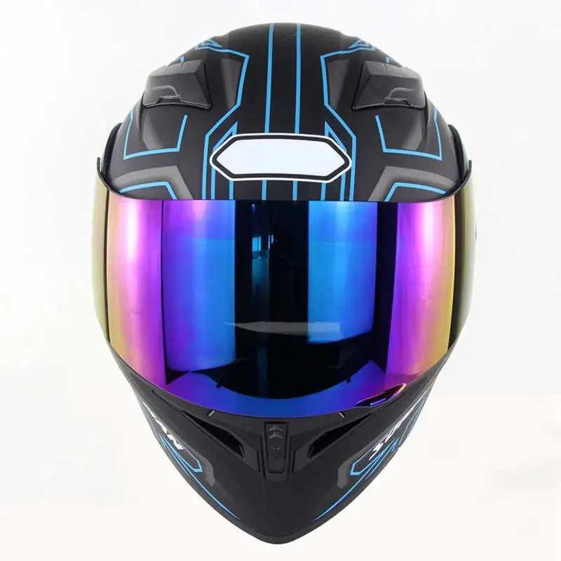 Blue Lightning Soman 955 Double Lens Motorcycle Full Face Helmet Electric Vehicle Cross Section Helmet Dot Standard Quick Buckle
Blue Lightning Soman 955 Double Lens Motorcycle Full Face Helmet Electric Vehicle Cross Section Helmet Dot Standard Quick Buckle