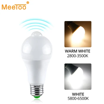 LED PIR Motion Sensor Lamp E27 B22 220V 110V Novelty Automatic ON/OFF LED Bulb Light Human Body Movement Detector Night Lights
LED PIR Motion Sensor Lamp E27 B22 220V 110V Novelty Automatic ON/OFF LED Bulb Light Human Body Movement Detector Night Lights