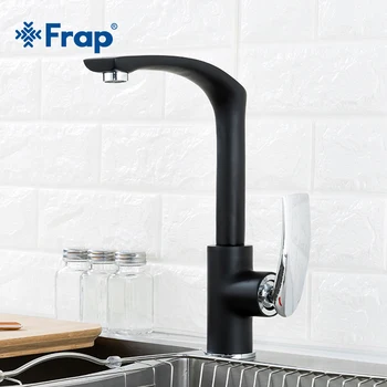 Frap Handle Chrome Kitchen Sink Faucet Single HandleTaps Black Spray Paint Hot and Cold Water Mixer Taps Basin Faucets Y40068-4
Frap Handle Chrome Kitchen Sink Faucet Single HandleTaps Black Spray Paint Hot and Cold Water Mixer Taps Basin Faucets Y40068-4
