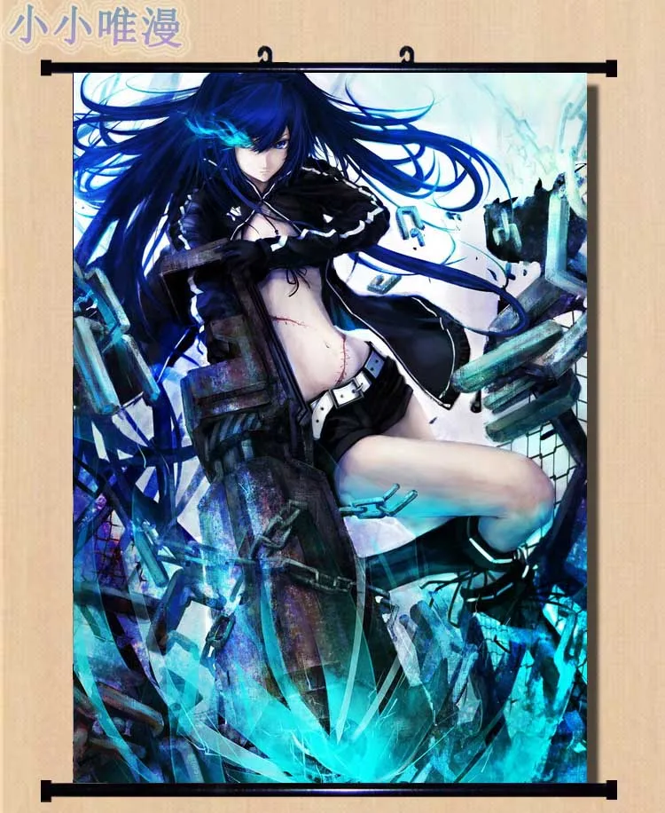 Japan Anime BLACK ROCK SHOOTER Wall Poster Scroll Home Decor cosplay 1394