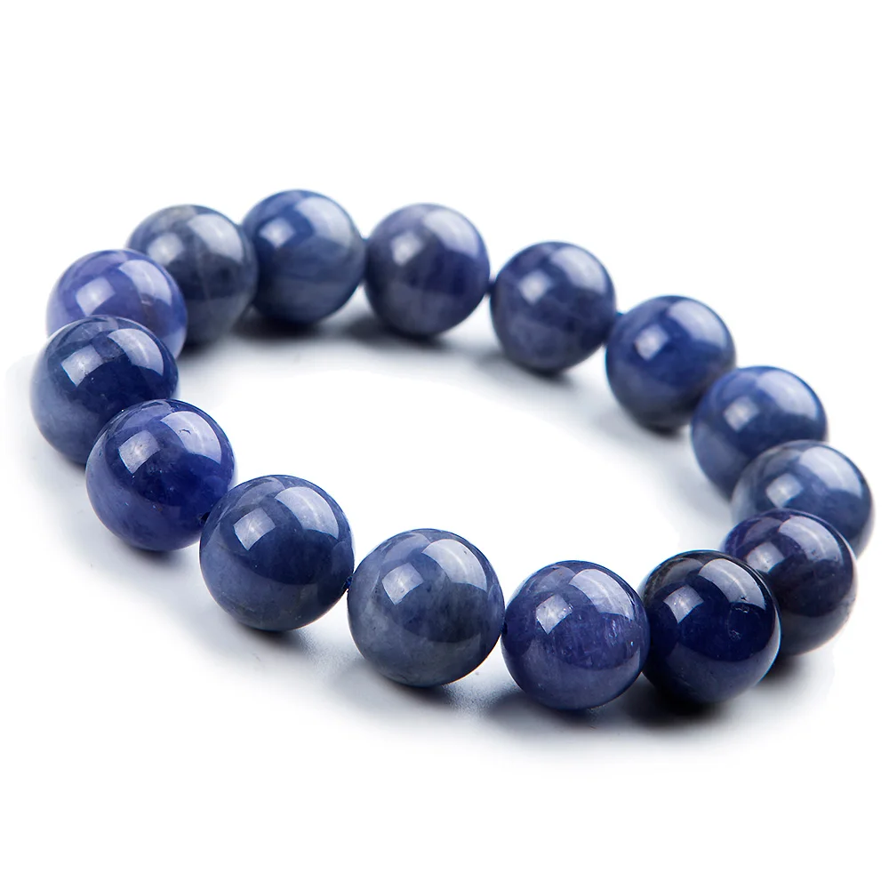 14mm Genuine 100% Natural Tanzanite Blue Gemstone Bracelet Round Beads Stretch Woman Beads Man Crystal Party Bracelet AAAAA
14mm Genuine 100% Natural Tanzanite Blue Gemstone Bracelet Round Beads Stretch Woman Beads Man Crystal Party Bracelet AAAAA