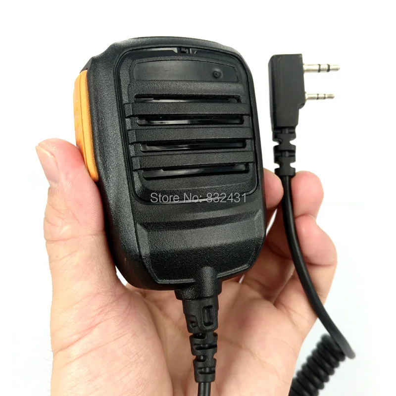 Наплечный микрофон с защитой от дождя для Kenwood BAOFENG UV 5R TYT H777 RT3 Walkie Talkie Radio 2 Pin