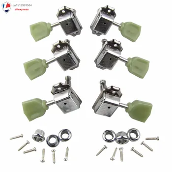 3 Right 3 Left K Style Guitar Tombstone Tuning Keys Pegs Machine Head Tuners Set Replacement,Chrome
3 Right 3 Left K Style Guitar Tombstone Tuning Keys Pegs Machine Head Tuners Set Replacement,Chrome