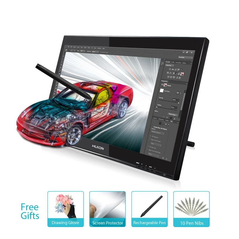 HUION 19 дюймовый GT 190 цифровой Стилусы для планшетов планшет монитор Art Графика