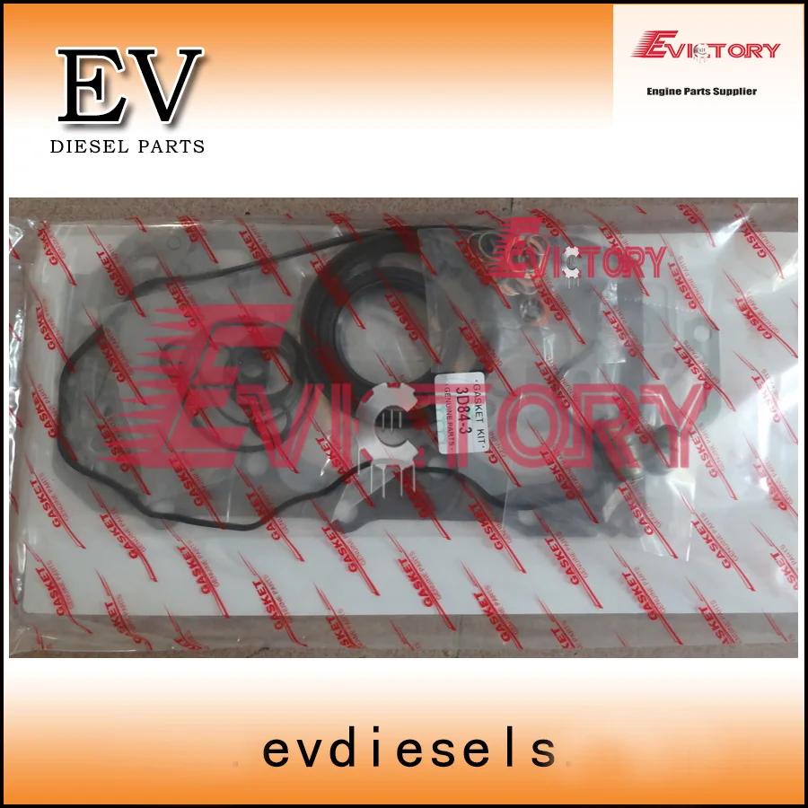 3D84 3TNE84 Full cylinder head gasket kit piston ring main bearing con rod bearing For Yanmar mini excavator
3D84 3TNE84 Full cylinder head gasket kit piston ring main bearing con rod bearing For Yanmar mini excavator