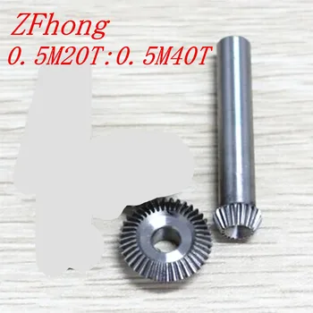 1 pair 1:2 Bevel Gear 20 teeth to 40 teeth steel Right Angle Transmission parts machine parts DIY
1 pair 1:2 Bevel Gear 20 teeth to 40 teeth steel Right Angle Transmission parts machine parts DIY