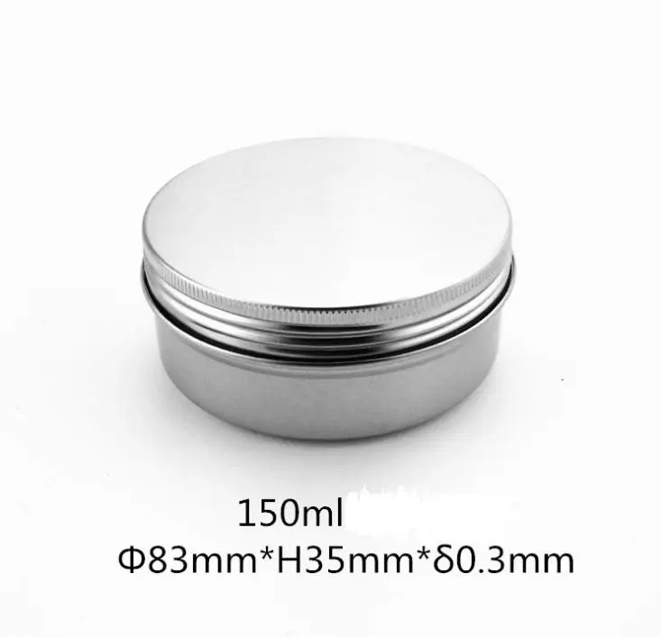 150ml Aluminum Jar Empty Aluminum Cosmetic Containers Pot Lip Balm Jar Tin For Ointment Hand Cream Packaging Aluminum Box SN831
150ml Aluminum Jar Empty Aluminum Cosmetic Containers Pot Lip Balm Jar Tin For Ointment Hand Cream Packaging Aluminum Box SN831