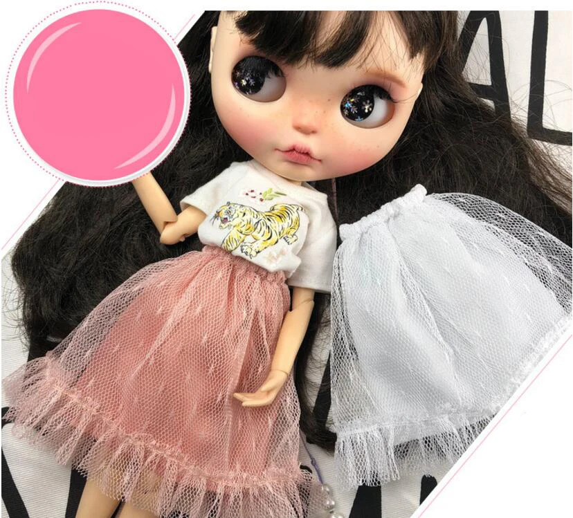 B253 Blyth Doll clothes 1/6 dolls Accessories handmade Half lace skirt princess dress pink white black color 1pcs
B253 Blyth Doll clothes 1/6 dolls Accessories handmade Half lace skirt princess dress pink white black color 1pcs