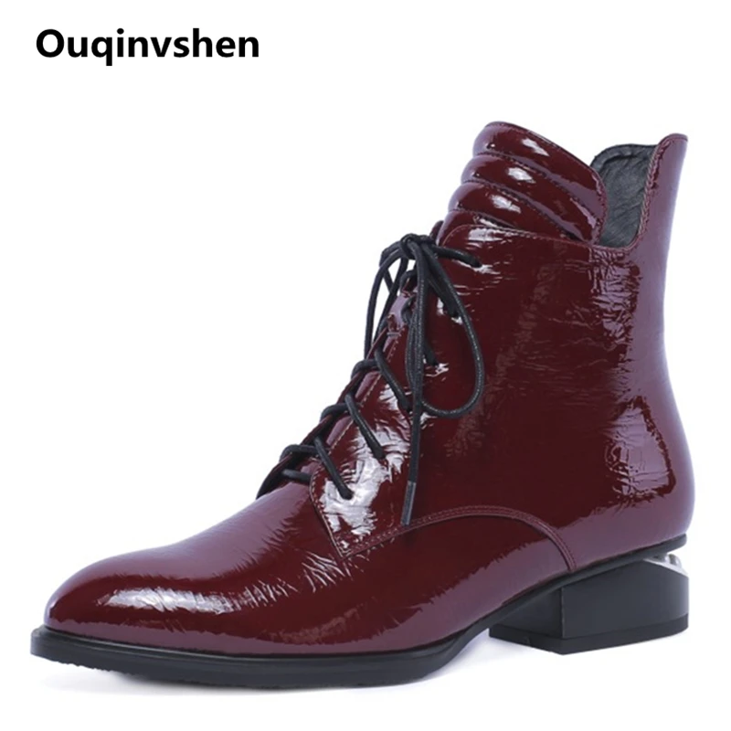 Ouqinvshen String Bead Women Winter Boots Casual Plus Size Women 34-42 Autumn Flats Lace Up Boots Fashion Sexy Ankle Boots Women 
Ouqinvshen String Bead Women Winter Boots Casual Plus Size Women 34-42 Autumn Flats Lace Up Boots Fashion Sexy Ankle Boots Women