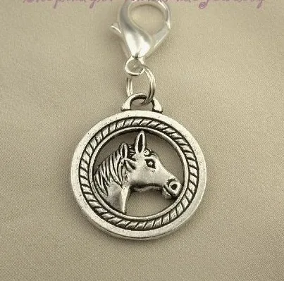 Vintage Silvers Horse Head Lobster Clasp Clip Dangle Charms Pendants For Bracelets Jewelry Findings Accessories DIY Gifts 10PCS
Vintage Silvers Horse Head Lobster Clasp Clip Dangle Charms Pendants For Bracelets Jewelry Findings Accessories DIY Gifts 10PCS