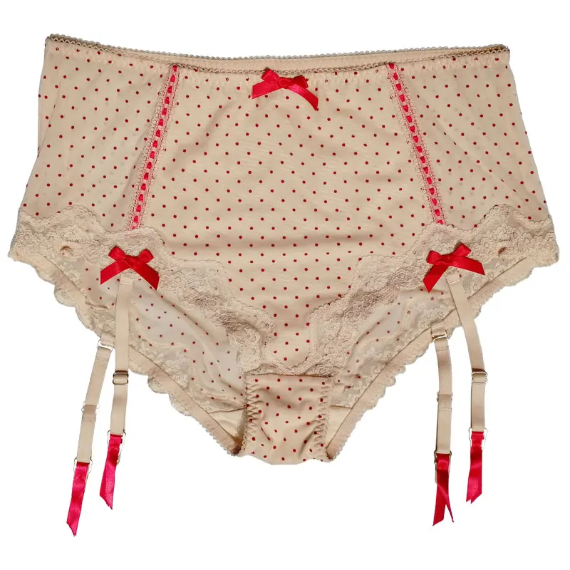 Plus Size Pink Red Polka dot Bow Lace Metal Clips Sexy Garter Belts with Brief for Stockings Women's Suspender Belt Gift GA1198
Plus Size Pink Red Polka dot Bow Lace Metal Clips Sexy Garter Belts with Brief for Stockings Women's Suspender Belt Gift GA1198