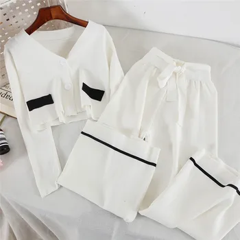 CBAFU loose knitted tracksuit women 2 piece set vintage knitting suit sweater short jacket pants set outfits trousers set P096
CBAFU loose knitted tracksuit women 2 piece set vintage knitting suit sweater short jacket pants set outfits trousers set P096