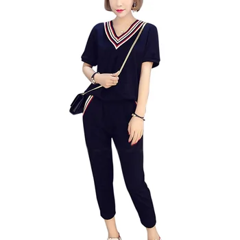 Women two piece set Short Sleeve T Shirt + Ankle-Length Pants Suit 2PCS/Set women two piece outfits
Women two piece set Short Sleeve T Shirt + Ankle-Length Pants Suit 2PCS/Set women two piece outfits