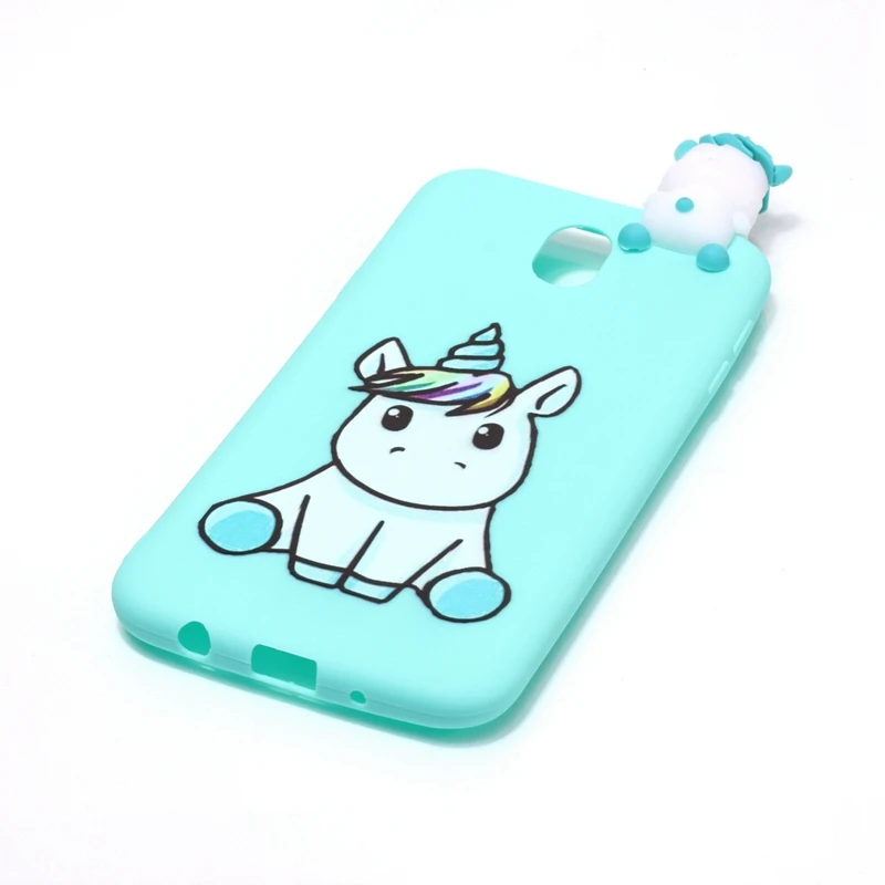 Coque for Samsung Galaxy J5 2017 Phone Case 3D Unicorn Panda Dog Silicone Case Cover on sFor Samsung J5 J3 J7 2017 EU Case Women