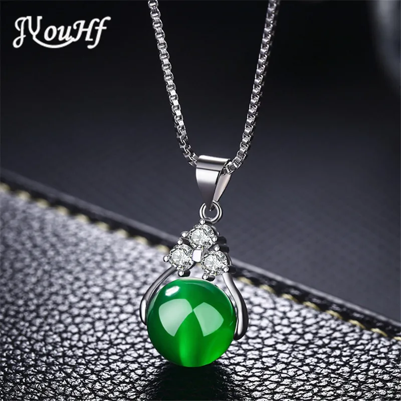 JYouHF Fashion Natural Green Stone Transfer Ball Beads Pendant Necklaces Long Link Chain Crystal Necklaces Women Jewelry Gifts
JYouHF Fashion Natural Green Stone Transfer Ball Beads Pendant Necklaces Long Link Chain Crystal Necklaces Women Jewelry Gifts