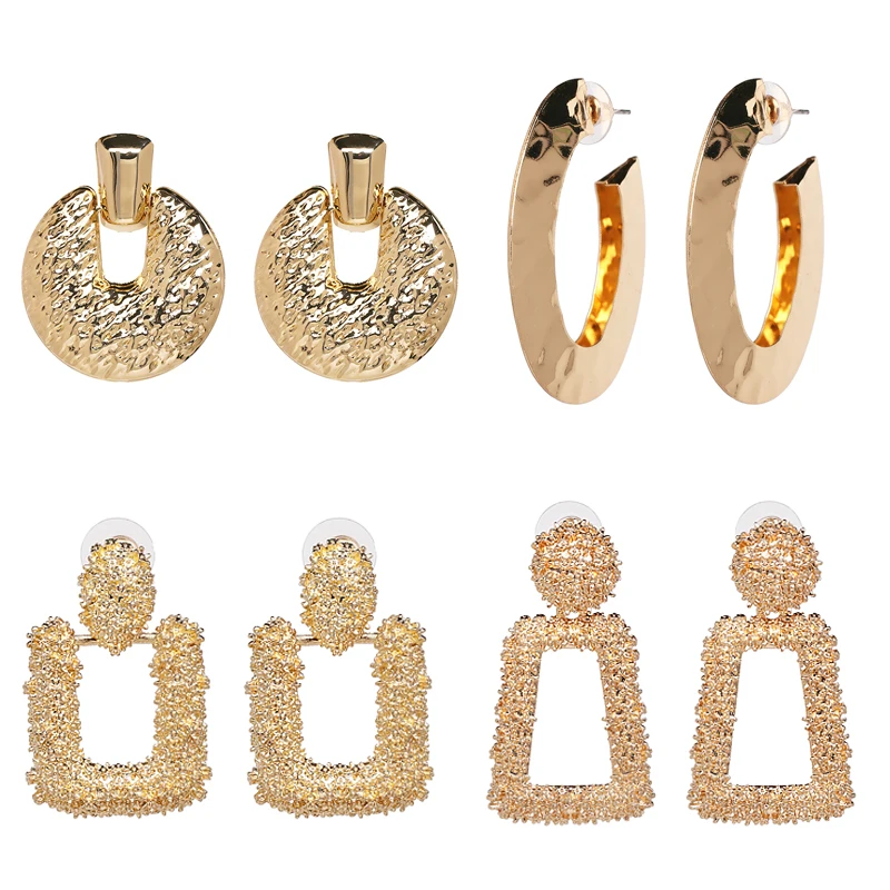 JUJIA statement fashion ZA Earrings for women girl party earring Factory Price ZA gold color metal EARRINGS
JUJIA statement fashion ZA Earrings for women girl party earring Factory Price ZA gold color metal EARRINGS