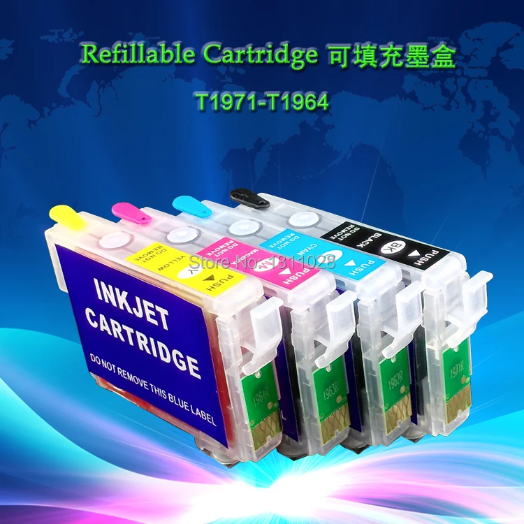T1971 T1962-T1964 chipped Refillable cartridge WITH INK for XP201 XP211 XP401 XP411 XP204 XP214,,old version
T1971 T1962-T1964 chipped Refillable cartridge WITH INK for XP201 XP211 XP401 XP411 XP204 XP214,,old version