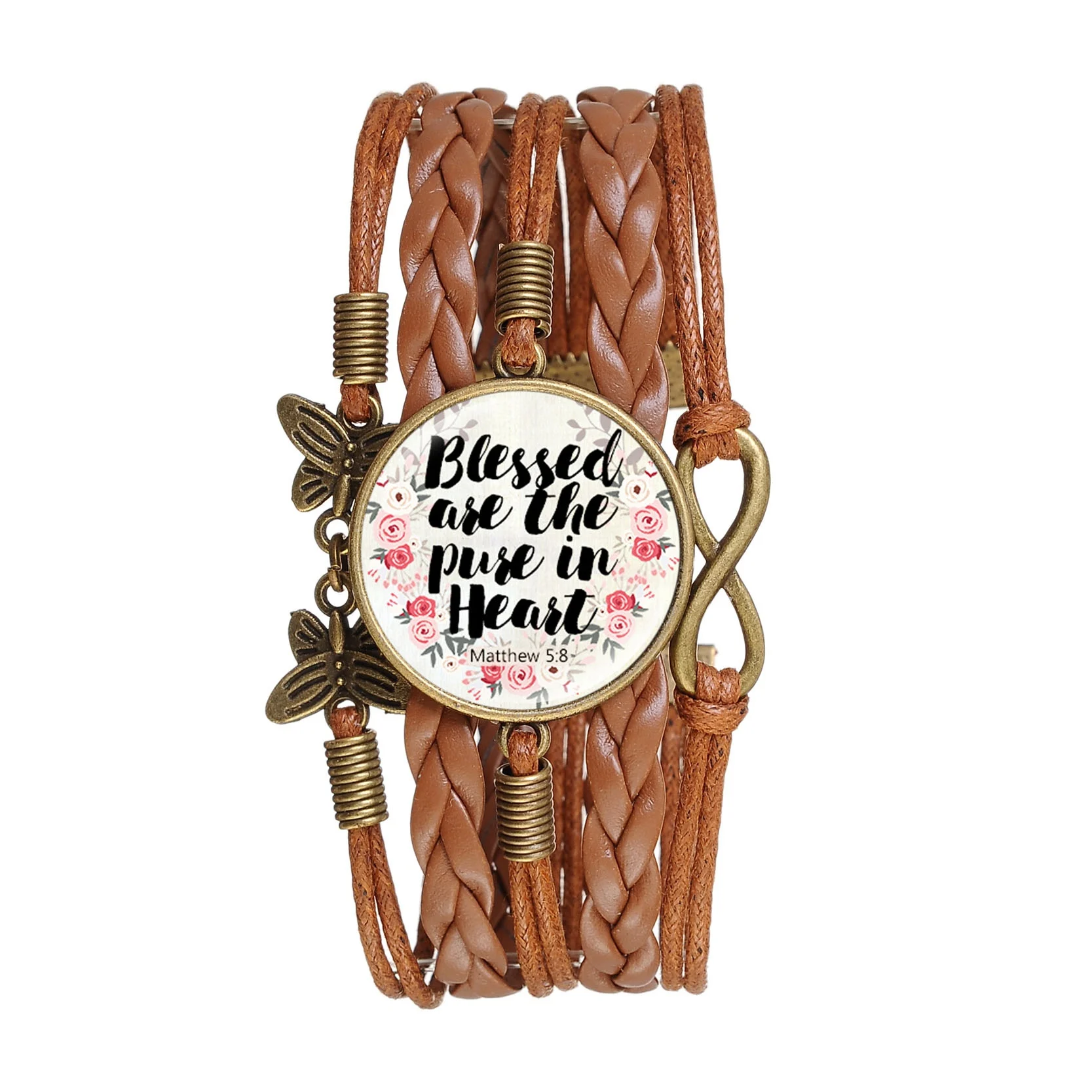 Fashion Bible Verse Brown Leather Bracelets Quote Glass Cabochon Handmade Bracelet Bangle Women Men Fashion Accessories
Fashion Bible Verse Brown Leather Bracelets Quote Glass Cabochon Handmade Bracelet Bangle Women Men Fashion Accessories