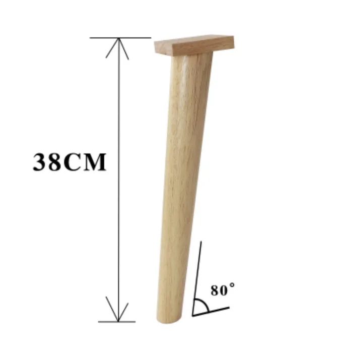 4Pieces/Lot H:38CM Diameter:3.5-5cm Rubber Wood 80 degree Sofa Legs Solid Wood Table Feet
4Pieces/Lot H:38CM Diameter:3.5-5cm Rubber Wood 80 degree Sofa Legs Solid Wood Table Feet