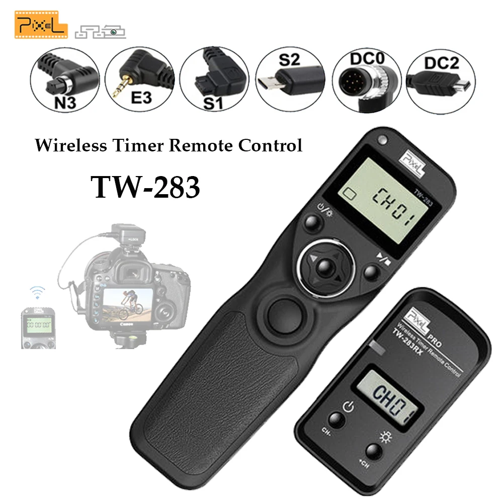 Pixel TW-283 Wireless Timer Remote Control Shutter Release (DC0 DC2 N3 E3 S1 S2) Cable For Canon Nikon Sony Camera TW283 VS RC-6
Pixel TW-283 Wireless Timer Remote Control Shutter Release (DC0 DC2 N3 E3 S1 S2) Cable For Canon Nikon Sony Camera TW283 VS RC-6