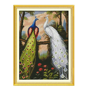 Joy Sunday crossstitch kits diy peacock white greenl DMC14CT 11CT cotton fabric home hotel office art painting factory wholesale
Joy Sunday crossstitch kits diy peacock white greenl DMC14CT 11CT cotton fabric home hotel office art painting factory wholesale