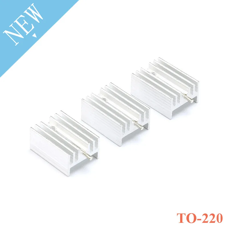 10pcs Aluminium TO-220 Heatsink TO 220 Heat Sink Transistor Radiator With Needle For TO220 Cooler Cooling 21*15*10MM
10pcs Aluminium TO-220 Heatsink TO 220 Heat Sink Transistor Radiator With Needle For TO220 Cooler Cooling 21*15*10MM