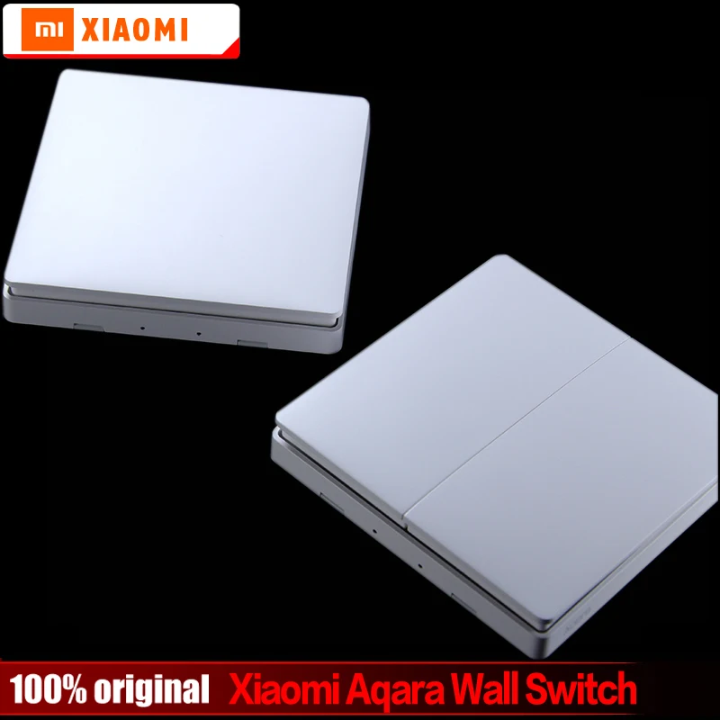 

Original Xiaomi Aqara Smart Light Switch 2.4GHz Wireless Version Single / Double Key Remote Control by Mi Home Smartphone App