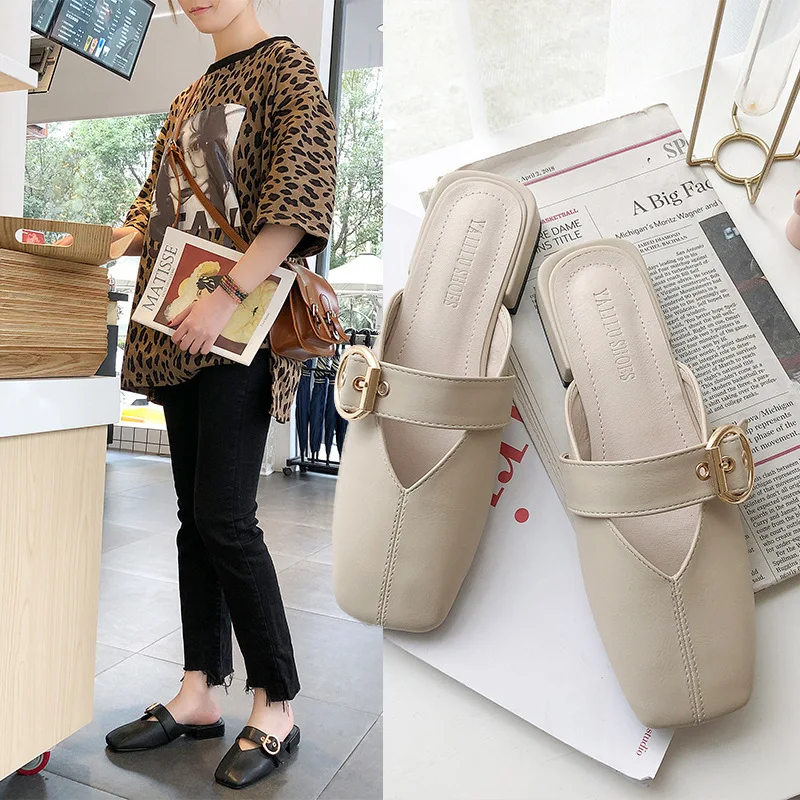 Brand Designer Buckle Sandals Shoes Women Mules Square Toe Flat Sandals Woman Beach Flipflops Belt Strap Slippers Roman Sandales
Brand Designer Buckle Sandals Shoes Women Mules Square Toe Flat Sandals Woman Beach Flipflops Belt Strap Slippers Roman Sandales