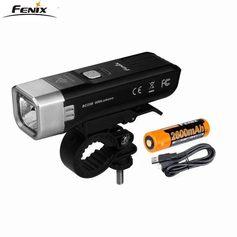 Fenix BC25R CREE XP-G3 neutral white LED 600 lumens bike light USB charger build-in lithium battery
Fenix BC25R CREE XP-G3 neutral white LED 600 lumens bike light USB charger build-in lithium battery