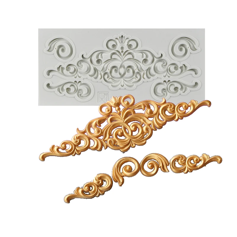 Damask Silicone Mould Cupcake Confeitaria Fondant Cake Decorating Tools Molds Candies Lace Sugarcraft molde de silicone
Damask Silicone Mould Cupcake Confeitaria Fondant Cake Decorating Tools Molds Candies Lace Sugarcraft molde de silicone