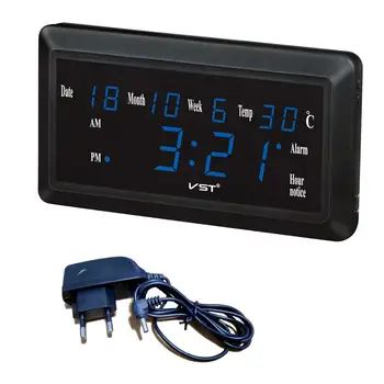 Hot Large LED Digital Wall Clock EU Plug Power Crystal Electronic Table Clock Digital Desk Clock Desktop Table Watch VST 780W
Hot Large LED Digital Wall Clock EU Plug Power Crystal Electronic Table Clock Digital Desk Clock Desktop Table Watch VST 780W