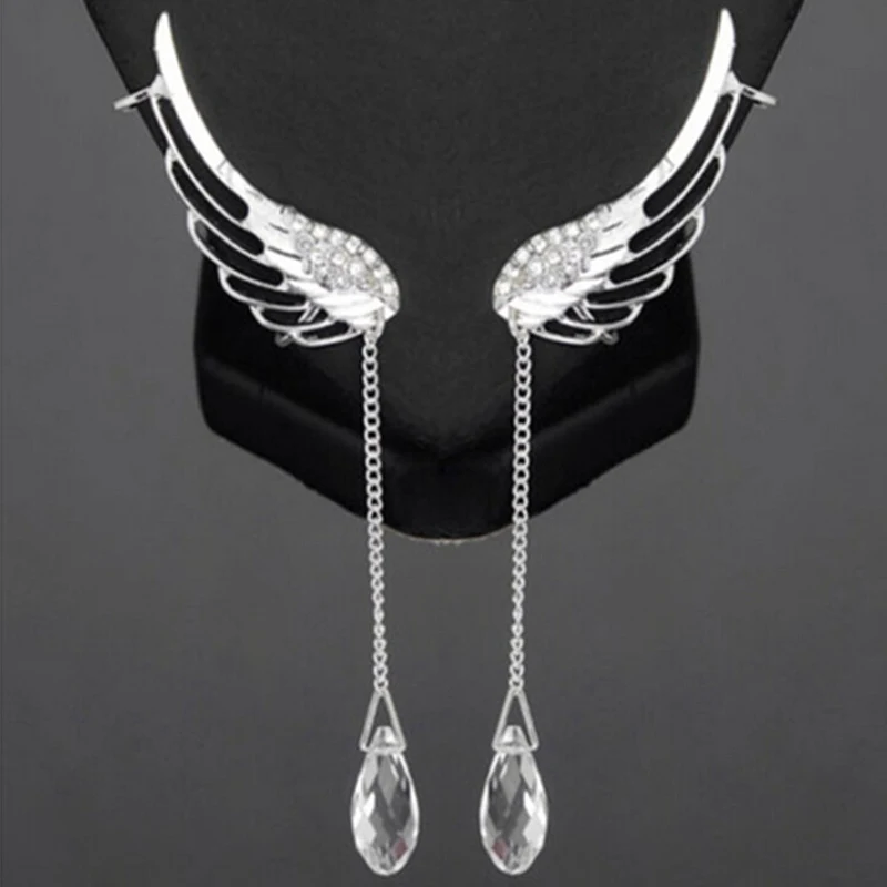 2018 New Fashion Womens Silver Color Jewelry Angel Wings Tassels Crystal Earrings
2018 New Fashion Womens Silver Color Jewelry Angel Wings Tassels Crystal Earrings