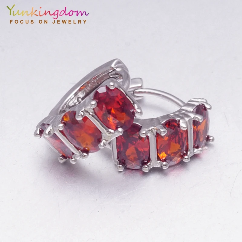 Yunkingdom wonderful red crystal silver color round hoop earrings for women girls holiday gift wholesale
Yunkingdom wonderful red crystal silver color round hoop earrings for women girls holiday gift wholesale