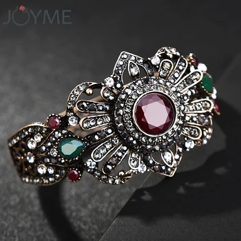 Vintage Charm Cuff Bracelets & Bangles for Women Blue Red Crystal Turkish Ethnic Style Big Wide Statement Design Retro Jewelry
Vintage Charm Cuff Bracelets & Bangles for Women Blue Red Crystal Turkish Ethnic Style Big Wide Statement Design Retro Jewelry