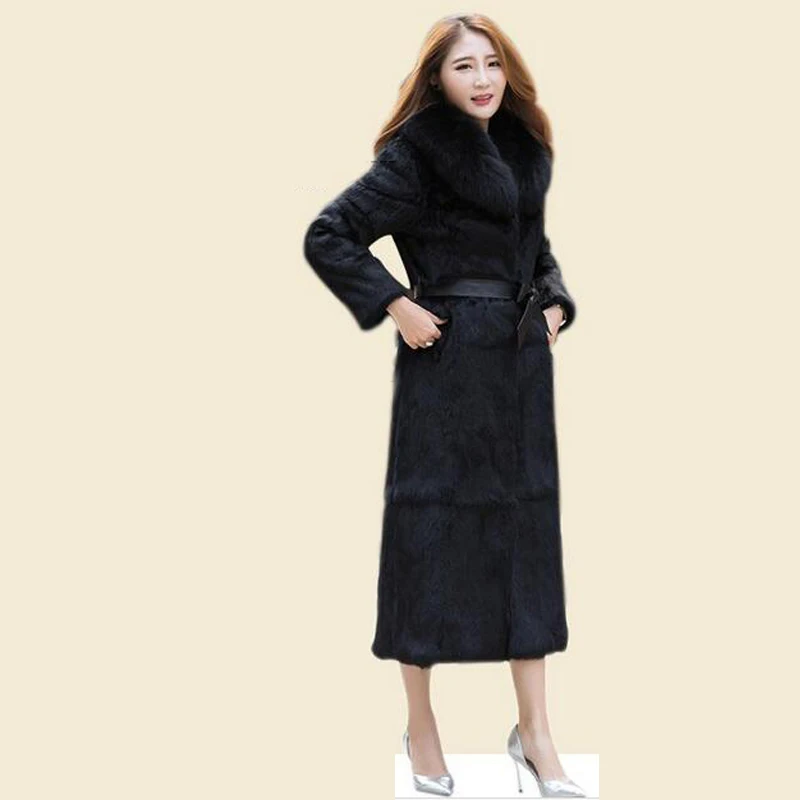 Women OEM Whole Skin Full Pelt Rabbit Fur X Long Coat With Big Fox Fur Collar Real Natural Overcoat Genuine Fur Outwear TSR85
Women OEM Whole Skin Full Pelt Rabbit Fur X Long Coat With Big Fox Fur Collar Real Natural Overcoat Genuine Fur Outwear TSR85