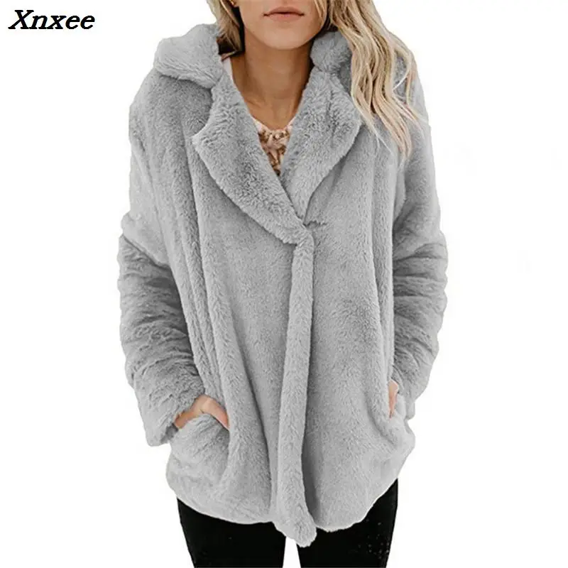 High Quality Luxury Suit Neck Pocket Faux Fur Coat For Women Winter Warm Fashion Leopard Artificial Fur Women's Coats Jacket
High Quality Luxury Suit Neck Pocket Faux Fur Coat For Women Winter Warm Fashion Leopard Artificial Fur Women's Coats Jacket