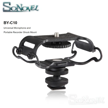 

BOYA BY-C10 Microphone Shock mount for Zoom H4n/H5/H6 for Sony Tascam DR-40 DR-05 Recorders Microfone Shockmount Olympus Tascam