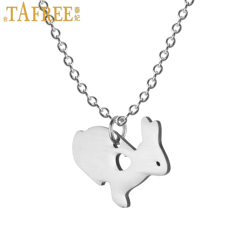 TAFREE 2017 cute little bunny statement necklace lovely rabbit stainless steel animal pendant women kids jewlery Easter gifts
TAFREE 2017 cute little bunny statement necklace lovely rabbit stainless steel animal pendant women kids jewlery Easter gifts