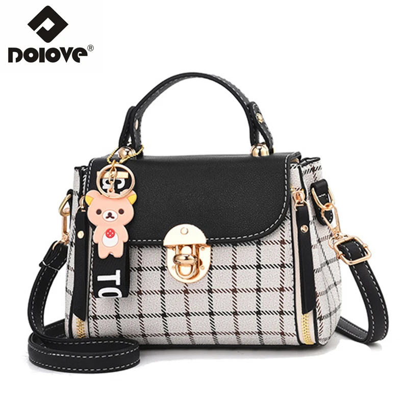 DOLOVE 2019 Fashionable New Women's Bag, Plaid Messenger Bag, Single Shoulder Slant Span Handbag
DOLOVE 2019 Fashionable New Women's Bag, Plaid Messenger Bag, Single Shoulder Slant Span Handbag