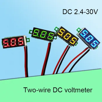 LCD 2 Wire 5-30V 0.28inch LED Small Red/Blue/Green/Yellow LCD Digital DC Voltmeter Voltage Meters Panel Meter Power Supplies
LCD 2 Wire 5-30V 0.28inch LED Small Red/Blue/Green/Yellow LCD Digital DC Voltmeter Voltage Meters Panel Meter Power Supplies