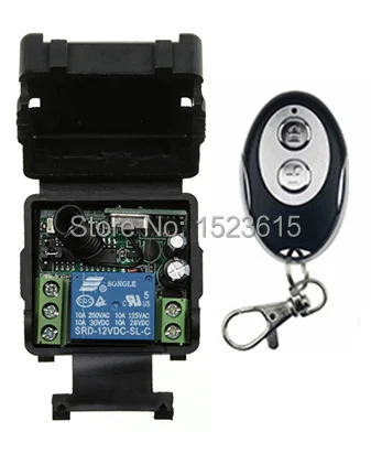 NEW DC12V 1CH 10A Receiver + ellipse shape Transmitter RF Wireless Remote Switch Momenrary Toggle Latched Adjustable
NEW DC12V 1CH 10A Receiver + ellipse shape Transmitter RF Wireless Remote Switch Momenrary Toggle Latched Adjustable