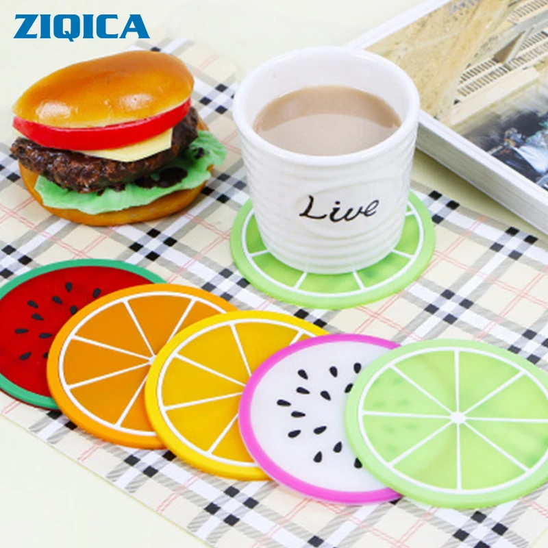 ZIQICA Silicone Cup Mat Colorful Jelly Fruit Shape Coaster Creative Non-slip Insulation Pad Coaster
ZIQICA Silicone Cup Mat Colorful Jelly Fruit Shape Coaster Creative Non-slip Insulation Pad Coaster