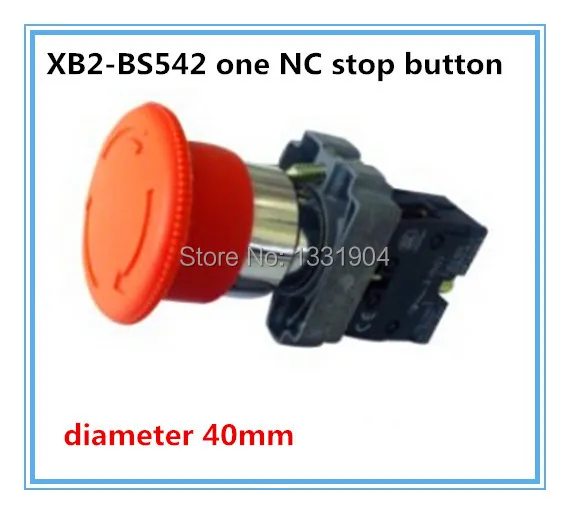 free shipping XB2-BS542 touch switch N/C rotary switch Turn to release Mushroom electrical switch emergency stop button
free shipping XB2-BS542 touch switch N/C rotary switch Turn to release Mushroom electrical switch emergency stop button