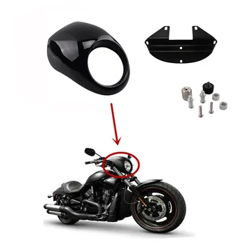 Motorcycle Headlight Faring Mask Cover Gloss Black Front Cowl Fork Mount Bezel For Harley Davidson Sportster Dyna FX/XL 1973-up
Motorcycle Headlight Faring Mask Cover Gloss Black Front Cowl Fork Mount Bezel For Harley Davidson Sportster Dyna FX/XL 1973-up