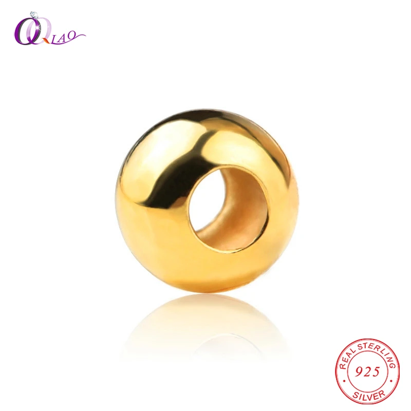 2-6MM Gold color 925 sterling silver beads soild silver beads round smooth jewelry beads for bracelet&necklace Jewelry findings
2-6MM Gold color 925 sterling silver beads soild silver beads round smooth jewelry beads for bracelet&necklace Jewelry findings