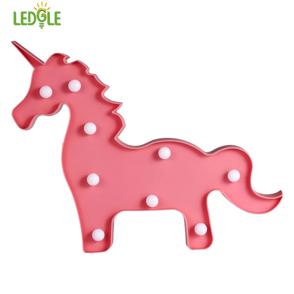 LEDGLE LED Unicorn Shape Light 3D Unicorn Sign Nightlight Table Lamp Home Decoration for Chistmas Birthday party Kids Room
LEDGLE LED Unicorn Shape Light 3D Unicorn Sign Nightlight Table Lamp Home Decoration for Chistmas Birthday party Kids Room